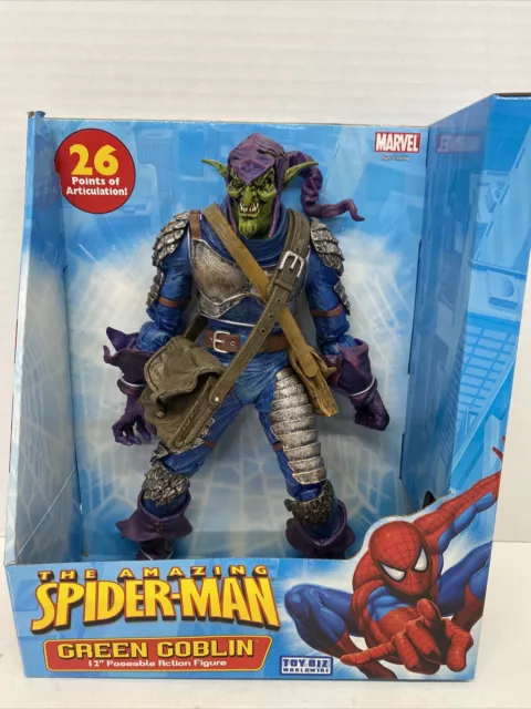 2005 Marvel Amazing Spider-Man Green Goblin 12” Inch Toy Biz Action Figure New