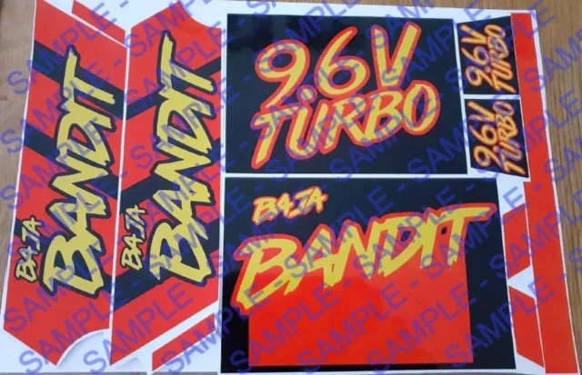 1/10th Scale Tyco Baja Bandit Decal For Traxxas Slash/Arrma Senton/SC10! Red 1/10th Scale Tyco Baja Bandit Decal For Traxxas Slash/Arrma Senton/SC10! Red