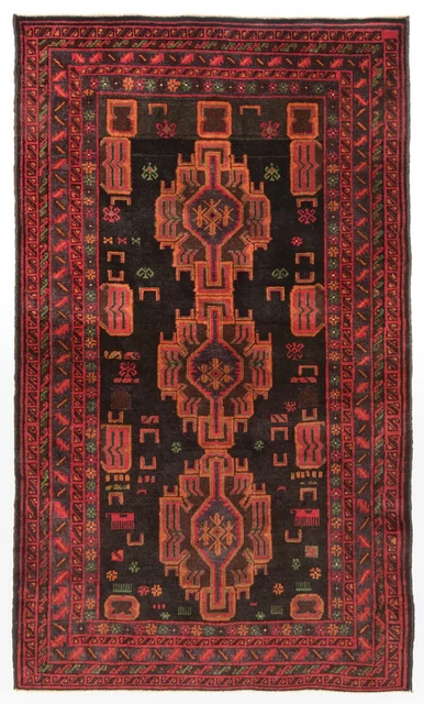 Tapis persan noué à la main Balouch 204 x 104 cm - nomade