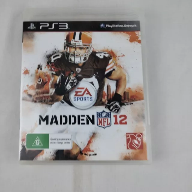 Madden NFL 12 Sony PlayStation 3 PS3 Game (No Manual) American Football Gridiron