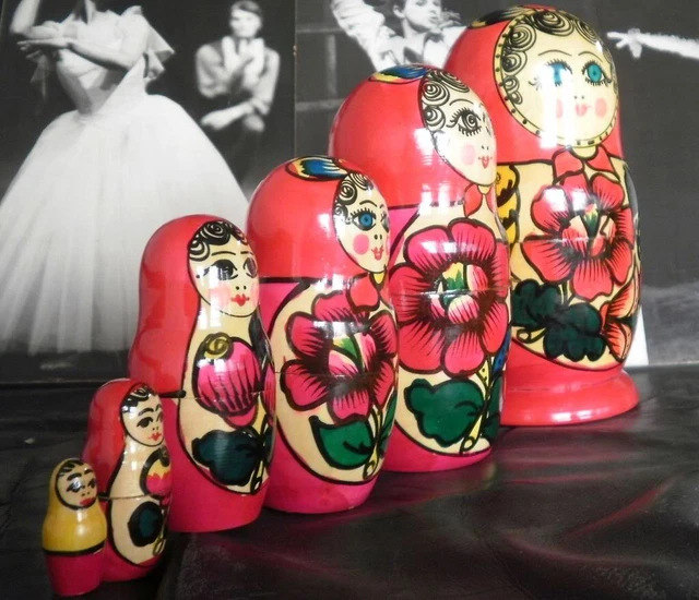 MATRIOSCHKA UdSSR Russland Matrjoschka Babuschka Матрешка Matroschka 70s VINTAGE