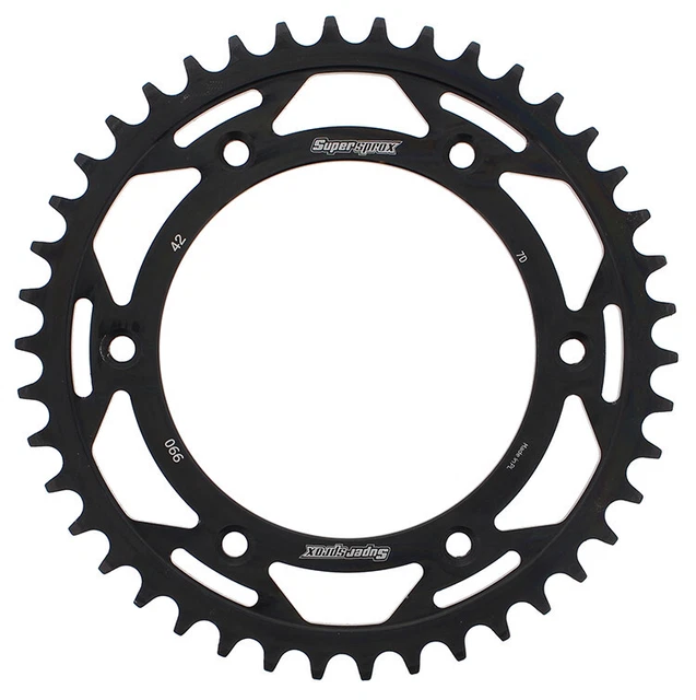 Supersprox Rear Steel Sprocket 42T Black RFE-990-42-BLK