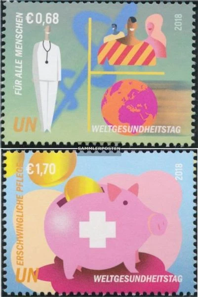 UNO - Wien 1014-1015 (kompl.Ausg.) gestempelt 2018 Weltgesundheitstag