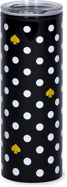 16 Ounce Insulated Travel Mug with Lid, Black Double Wall Thermal Tumbler for Co