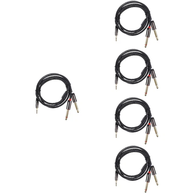 5 Pieces 5 Mm Adapter Audio-Splitter Headset-Adapter Für PC Kabel