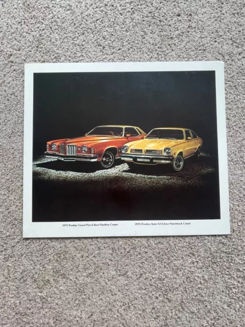 1975 Pontiac Grand-Prix and Astre SJ dealer poster.
