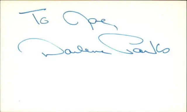 Phil Peters Actor Signed 3" x 5" Index Card