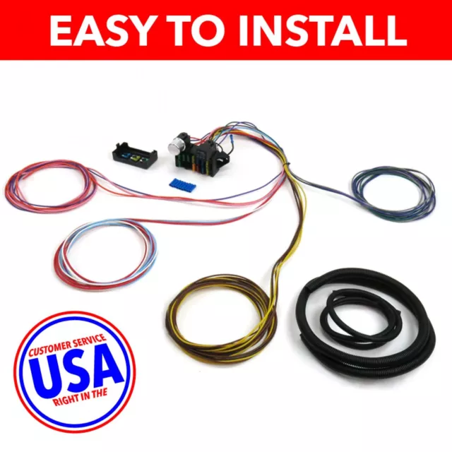 1980 - 1986 Ford Truck or Bronco Wire Harness Fuse Block Upgrade Kit hot rod