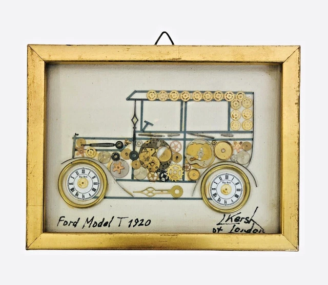 Horological Clock Parts Collage Kersh of London 1920 Ford Model T Original MCM