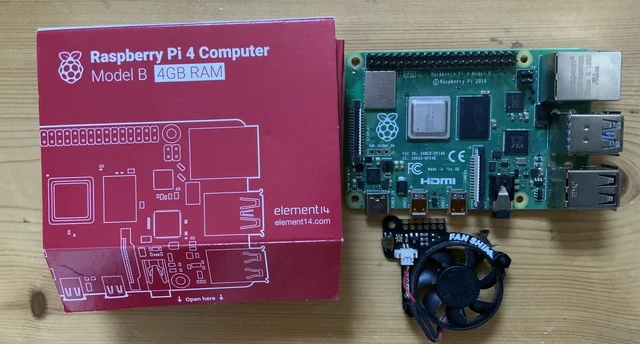 RASPBERRY PI 4 Model B 4GB Ram & Shim Fan £45.00 - PicClick UK