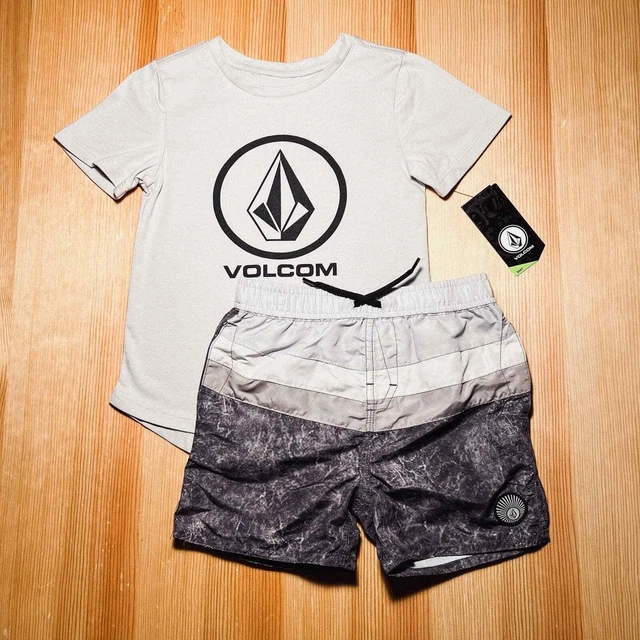 Volcom Toddler Boys T-shirt and Swim Trunk