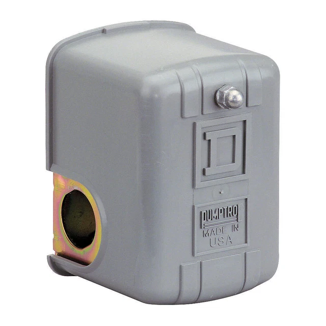 SQUARE D 9013GHG2J29 Pressure Switch,DPST,75/100psi,1/4" FNPS