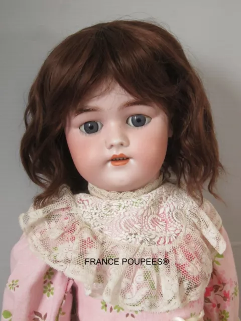 Perruque châtain cheveux pour poupée Antique et moderne-Tête 32/34cm(13")