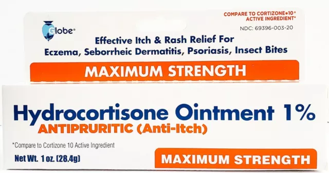 Hydrocortisone Ointment 1% (Maximum Strength) 1oz Tube -Exp Date 04-2025