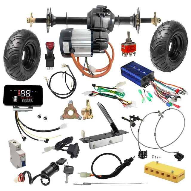860MM REAR AXLE Kit Wheels 72V 1500W Electric Differential Motor GoKart ...