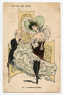 Illustratore Leon Dax Erotico Donna 