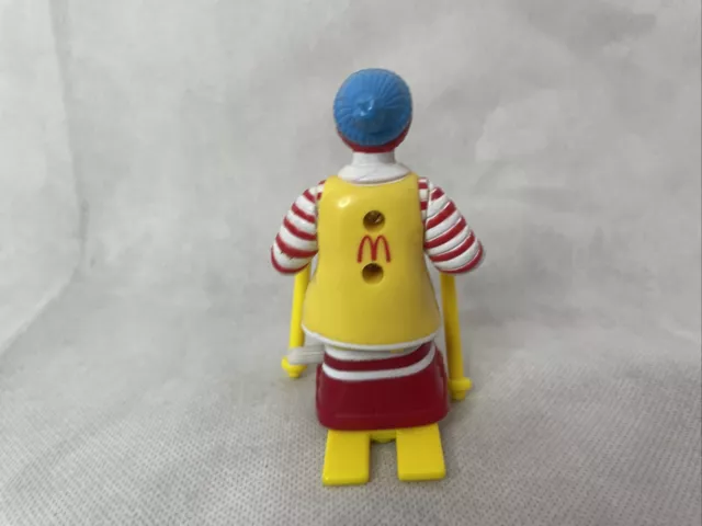 McDonalds Ronald McDonald Figur 1994 Ski fahren Vintage Aufziehfigur Happy Meal 3