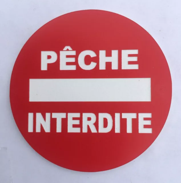 panneau PECHE INTERDITE signalétique