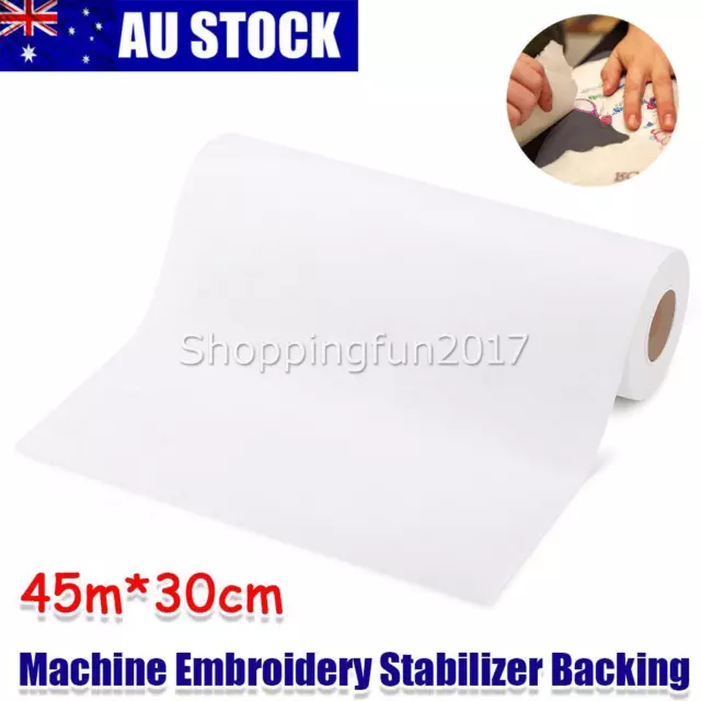 Tear Away Machine Embroidery Stabilizer Backing 12" x 50 Yd roll - Medium Weight