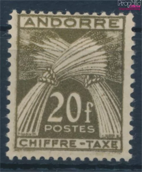 Briefmarken Andorra - Französische Post 1943 Mi P31 mit Falz (10363006