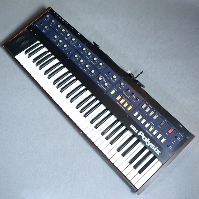 Korg Polysix PS-6 Klassischer Analog Synthesizer Profi Generalüberholt 1981