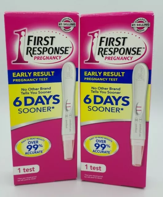 2x NEW First Response EARLY Result Pregnancy Test 99% Accurate Fast Ship