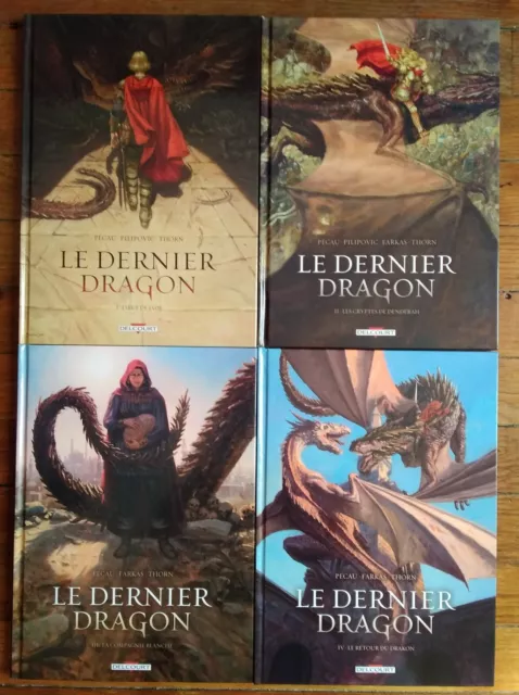 Lot Le dernier Dragon-tomes 1 à 4 série complète-Delcourt EO