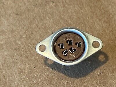 NOS Vintage 5-Pin Cinch NUVISTOR Vacuum Tube Socket w/ Mounting Plate (Qty)