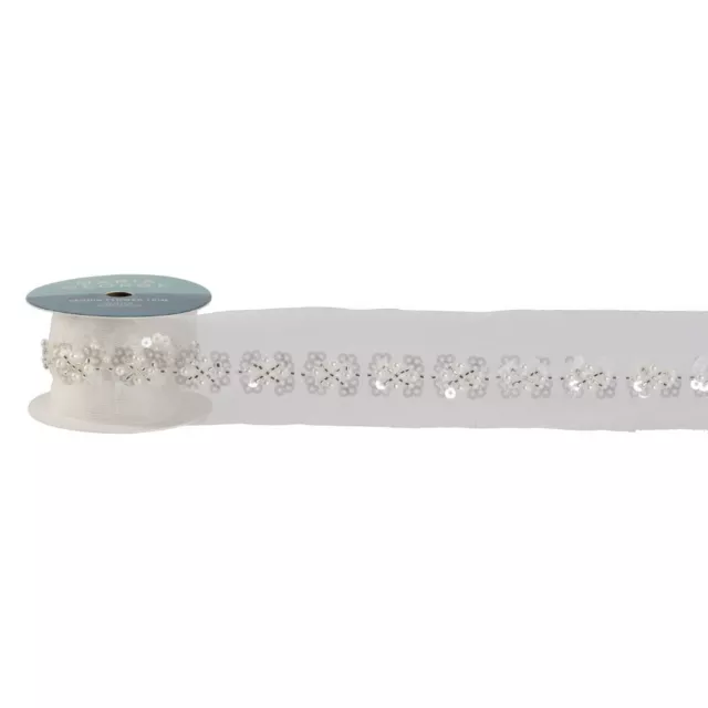 NEW Maria George Sequin Flower Trim By Spotlight