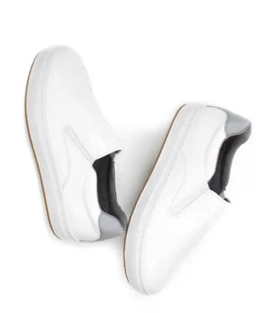 Will’s Vegan Store Slip-On Sneakers, White Vegan Leather - Size 7/38 (Women’s)
