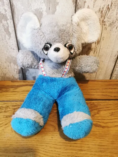 Vintage Teddy Bear Blue Grey Koala