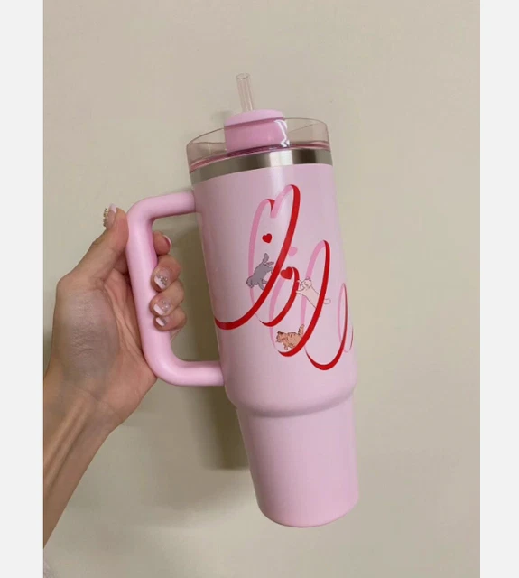 STARBUCKS X STANLEY 2024 Taiwan Valentine's Day Pink Cat Cup 30oz SS