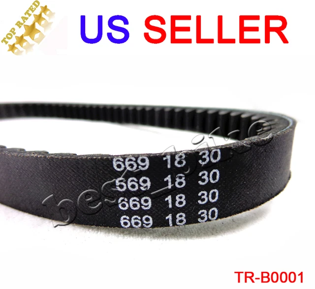 Tupo 669-18-30 2PCS Aramid Fiber CVT Drive Belt Compatible With 50cc 49cc GY6 139QMB - View #4