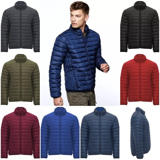 Chaqueta Hombre acolchada, relleno tacto Pluma. Prenda ligera de abrigo. Finland