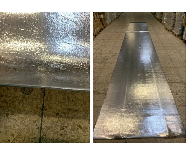 Impianto isolante barriera al vapore isolamento acustico per parquet laminato 7,5 m2 - 1,6 mm