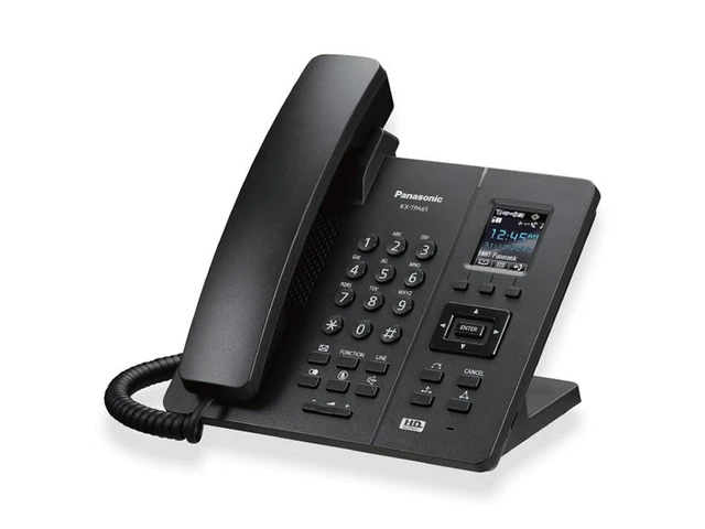Panasonic KX-TPA65CEB - Téléphone IP de Bureau sans Fil Dect , Couleur Noir