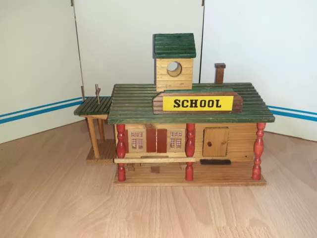 VERO Western Fort Haus School DDR Indianer Cowboy Holz Spielzeug