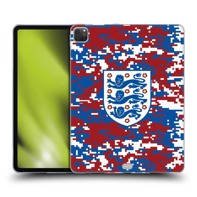 England Football Team Crest And Patterns Soft Gel Case For Apple Samsung Kindle