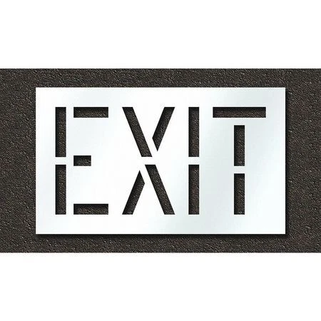 Rae Stl-108-71805 Pavement Stencil,Exit, Stl-108-71805