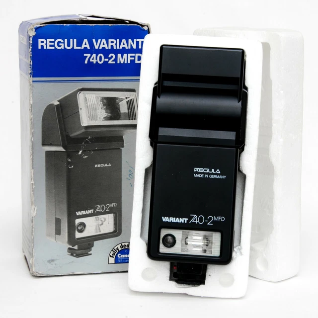 BOXED Regula Variant 740-2 MFD Flash GERMANY Nikon F3 FE2 Canon A1 AE1 F1 Pentax