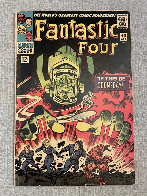 Fantastic Four #49 Huge MCU Key 1st Appearance of Galactus & 2nd Silver Surfer