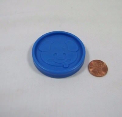 Fisher Price BLUE PUPPY DOG 1 COIN for LAUGH & LEARN PIGGY BANK MUSICAL