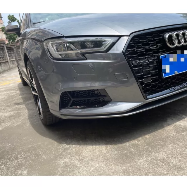 Pour Audi A3 8V Non Sline 2017-2020 Pare-Chocs Grille Noir Inférieur Grill Cache