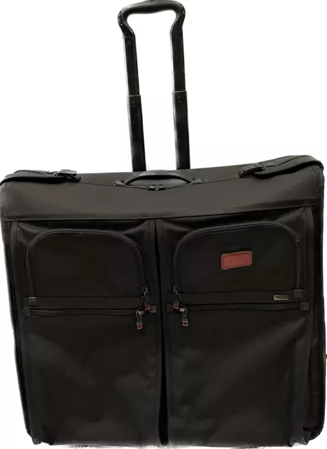 Tumi Alpha Black Ballistic Nylon 2 Wheeled Large Rolling Garment Bag 22033DH