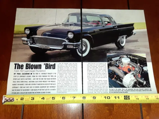1957 FORD THUNDERBIRD McCULLOCH SUPERCHARGED ORIGINAL 2007 ARTICLE
