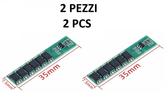 Bms 1s 12a Circuit Protection Refill 1 Cell 18650 Lipo Lithium LI-ION 3.7v 2PZ