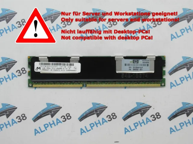 Micron 4 GB Rdimm ECC Reg DDR3-1333 Lenovo Thinkserver RD230 Server RAM