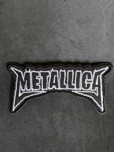 Metallica Legendary 80s Metal Band White Embroidered Patch for Jackets Etc New!