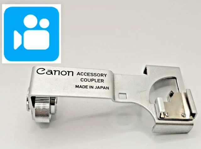 🎦VIDEO👀[MINT] Acoplador de accesorios Canon para cámara de película Canon 7...