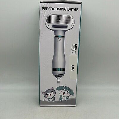 2 In 1 Hot Air Blower Slicker Brush 3 Temperature Pet Grooming Hair Dryer